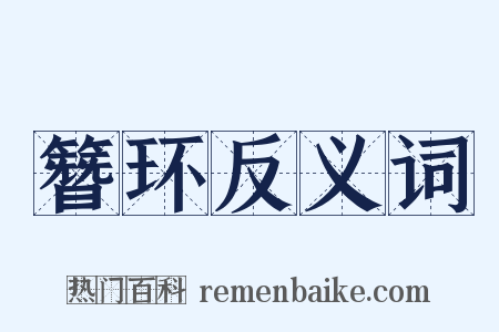 簪环反义词是什么意思的图片